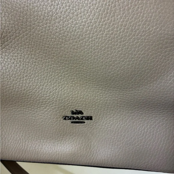 COACH Brooklyn Carryall Turnlock Shoulder Hand 2way Bag Leather BEIGE NWOT - Picture 3 of 16